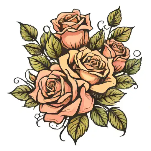 Rose Bouquet For Stomach