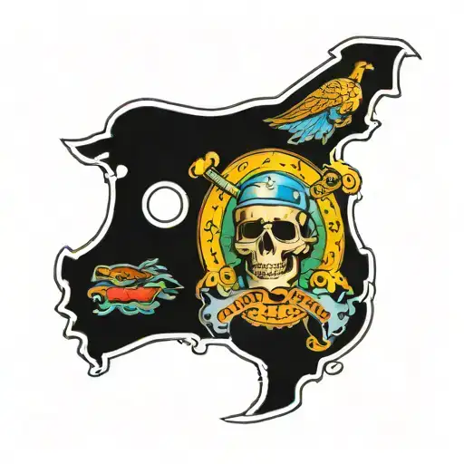 California Tattoo Representing Bay Area