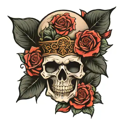 Skull And Roses