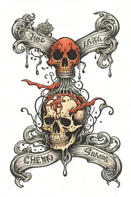 Chemo Drip With Bible Verse Going Into Artery Delivering Fuel