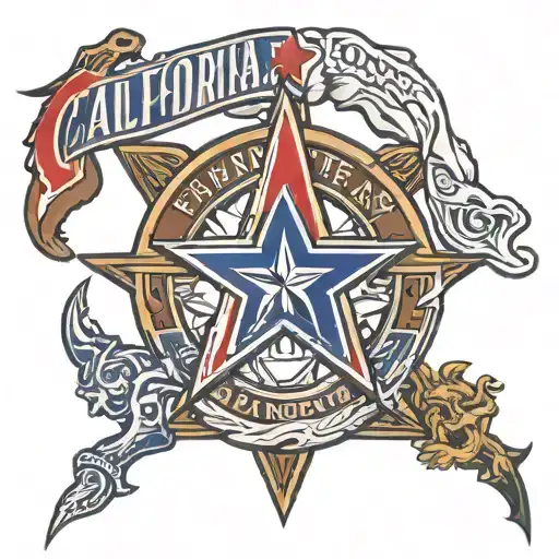 California And Texas Rangers Logo