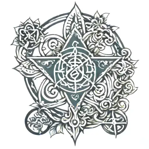 Religious Symbols Intertwined