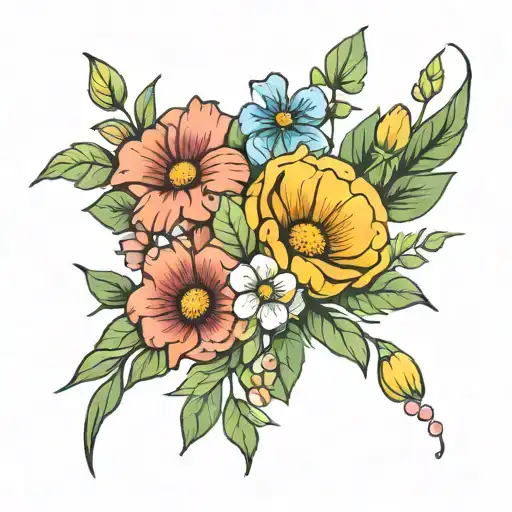 September Birth Flower Bouquet