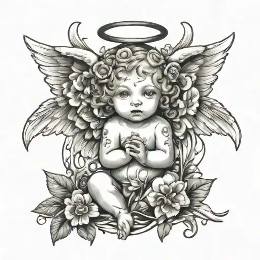 Baby Angel Cross Flower