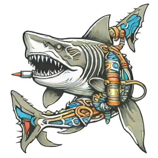 Scuba Diver Shark