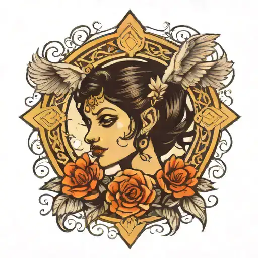 Camarila Symbol With Angelic Halo