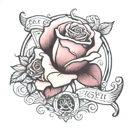 Rose With Words As Stem Rose