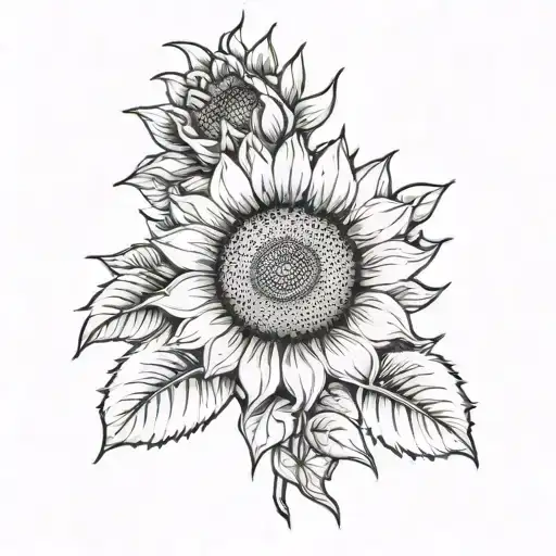 Sunflower Blooming