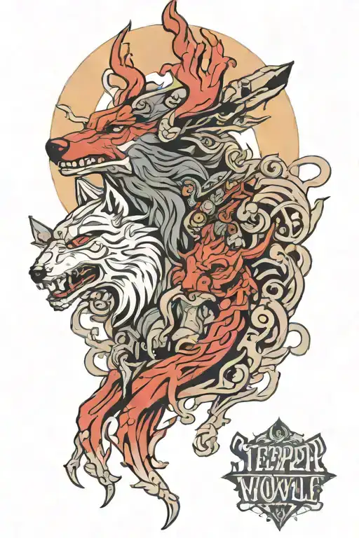 Cover Of Steppenwolf By Hesse But With Princess Mononoke