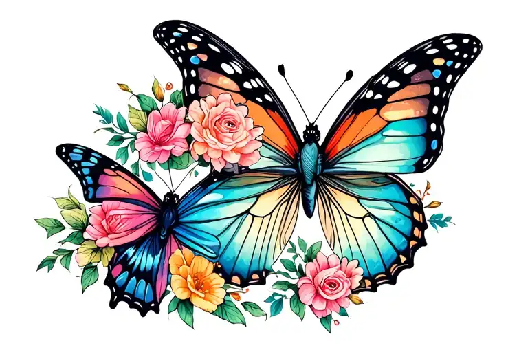 Butterflies Mother Daughter