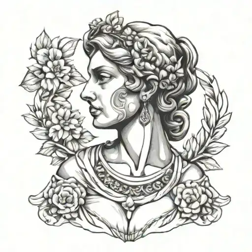 Female Greek Bust Sculpture