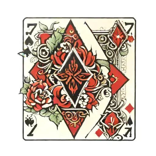 7 Of Diamonds Playing Card