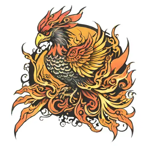 Phoenix Rising From Ashes