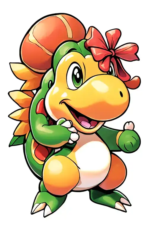 Yoshi And Baby Peach