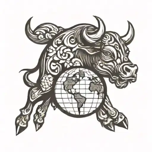 Globe With Bull