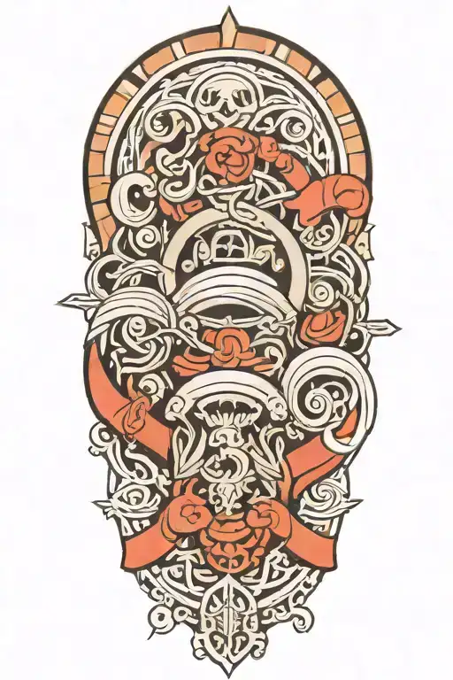 Bands And Lines Connecting Various