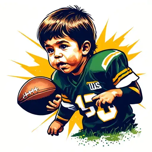 Child Playing Football