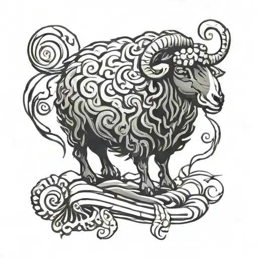 Black Sheep Standing Tribal