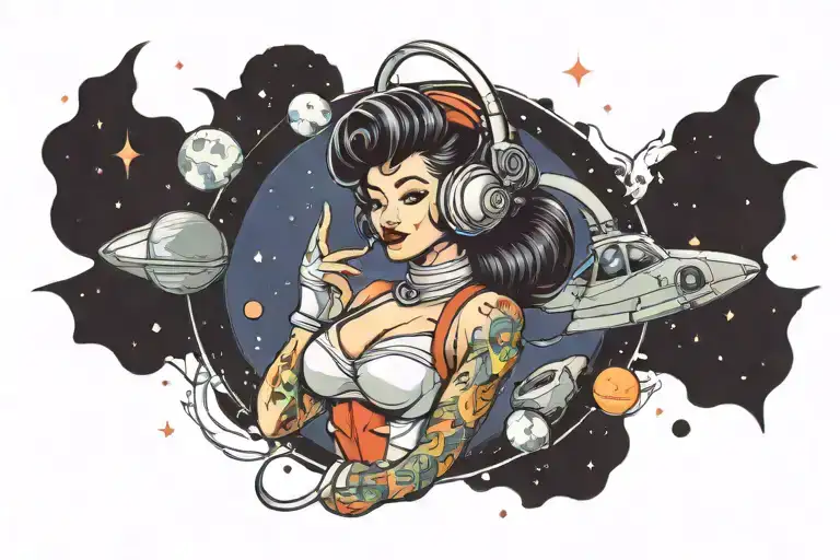 Space Pinup Girl