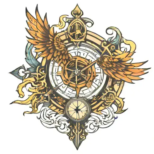 Phoenix Compass Sword Modern