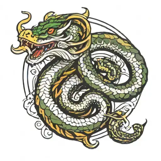 Sigma Male And Serpent Coiled