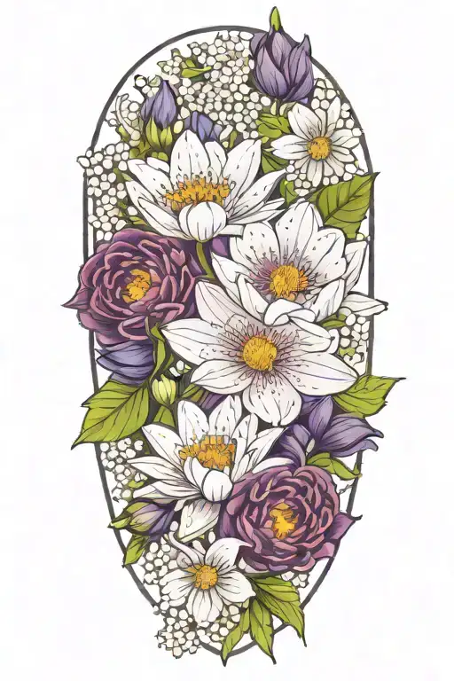 Chrysanthemum Violet Lilly Of The Valley Cosmo Narcisus Water Lilly Bouquet