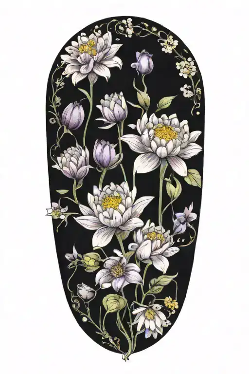 Chrysanthemum Violet Lilly Of The Valley Cosmo Narcisus Water Lilly Bouquet