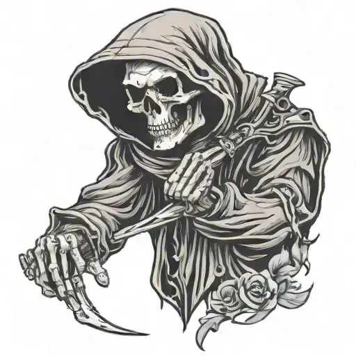 Grim Reaper With A Patrick Swayze Haircut