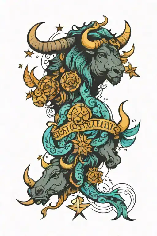 Zodiac Signs Taurus And Aquarius And Sagittarius And Gemini