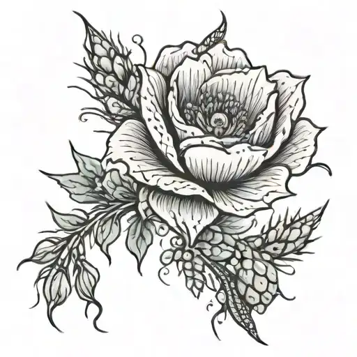 Wheat Poppy Cactus Rose