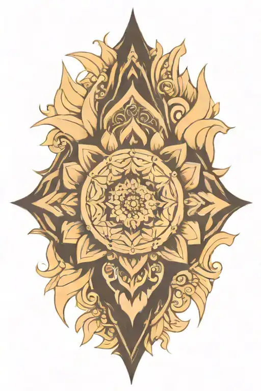 Mandala Incorporating Dark Elements