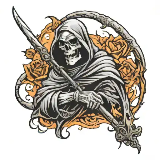 Grim Reaper Arm Sleeve