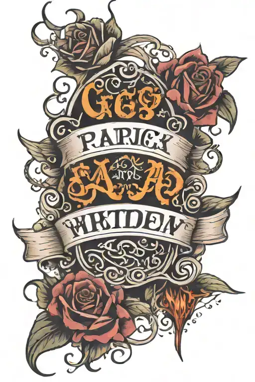 Dark Lettering Without Shadows