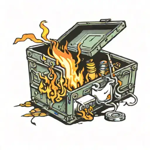 Dumpster Fire With Band Aid