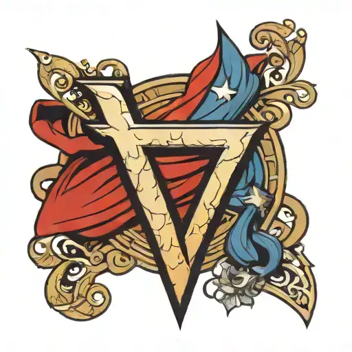 Super Hero Symbol With The Letter L