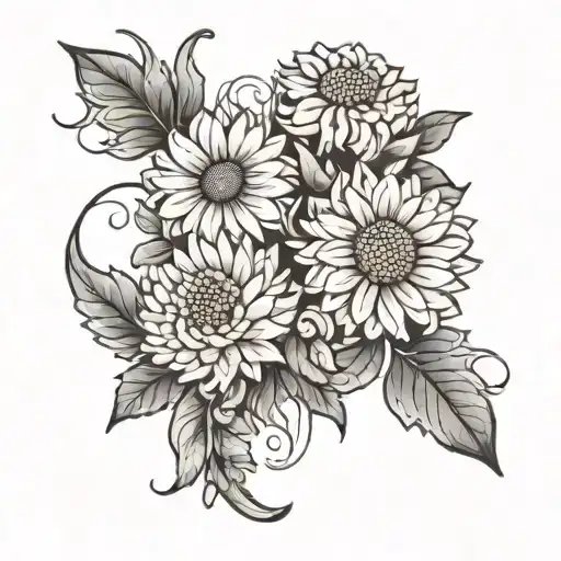 Chrysanthemum And Daisy Minimal