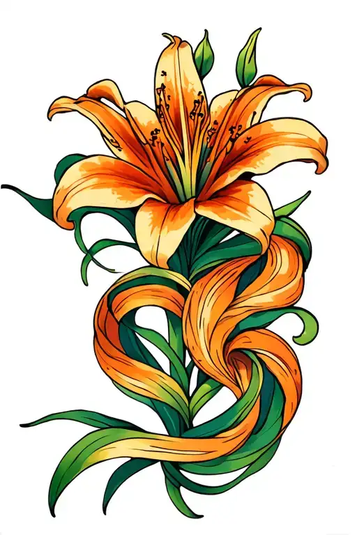 Tiger Lily Intertwined