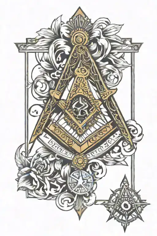 Freemason Square And Compass