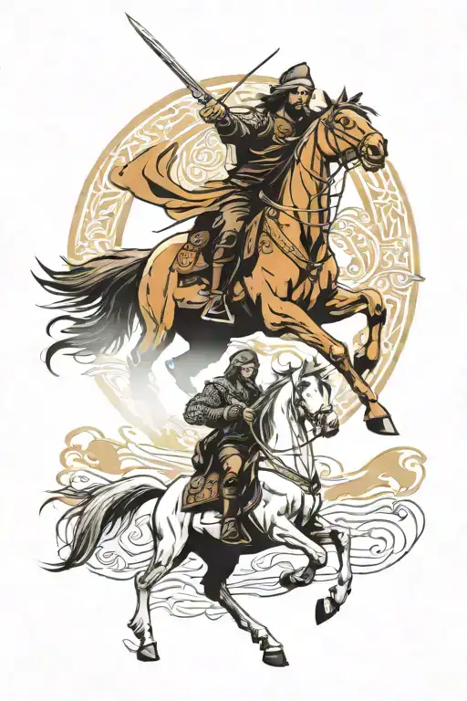 Aragorn Riding A Horse
