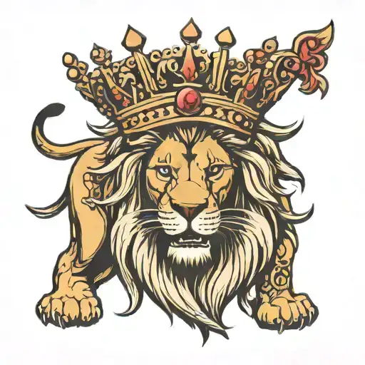 Lion With Crown