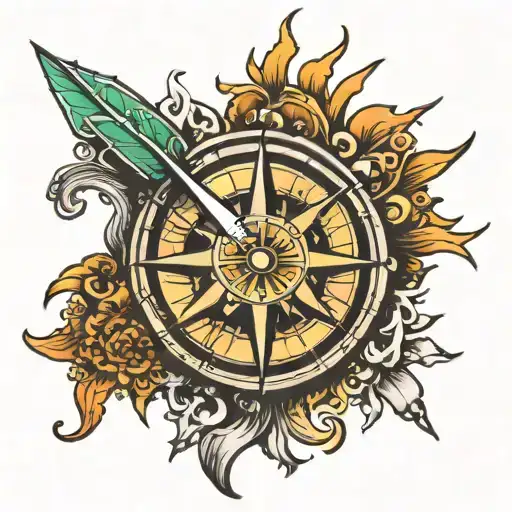 Sun And Compass