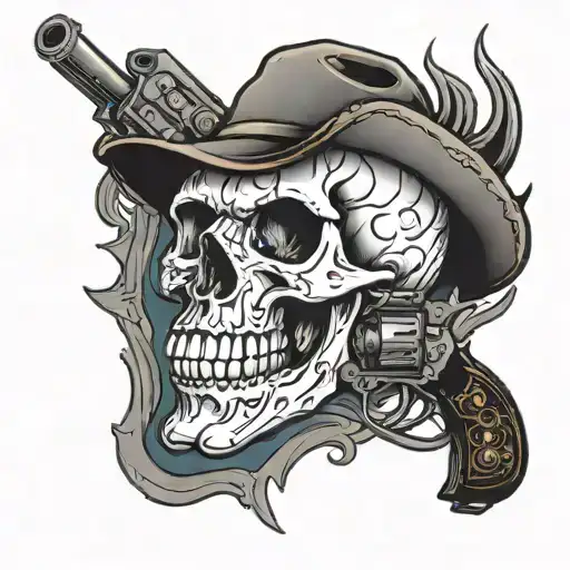 Skull And Gun