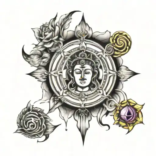 Shiva Chakra Tattoo Design