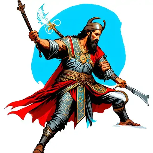 Orthodox Warrior Battling