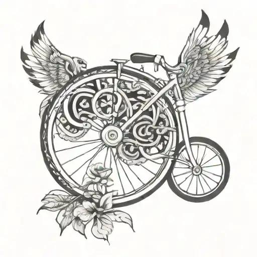 Indian Bicycle Wheel Intertwined