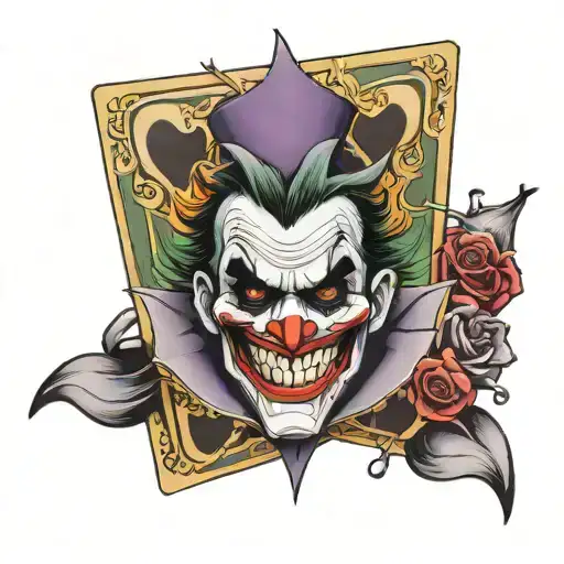 Card Joker Heavy Smile Realistic