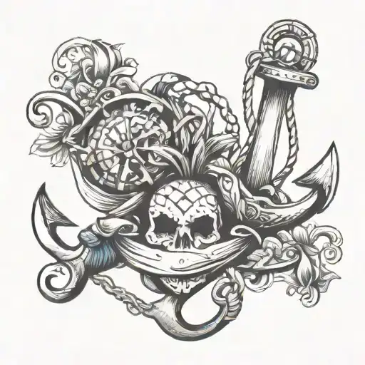 Maine Nautical Elements Like Anchors