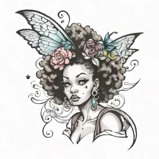 Fairy With Afro Puffs