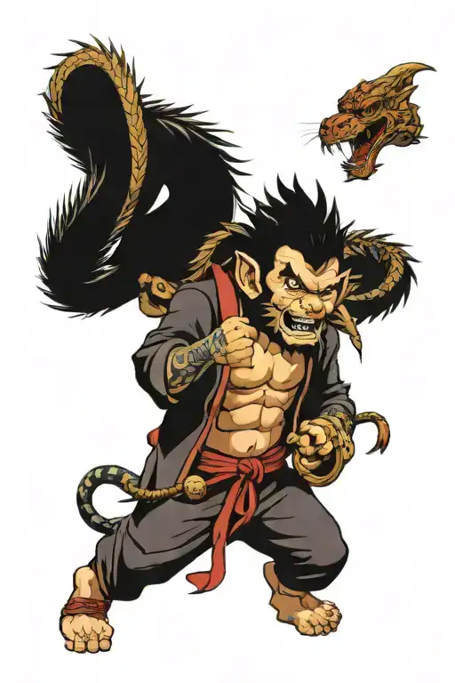 Wukong And Dragon