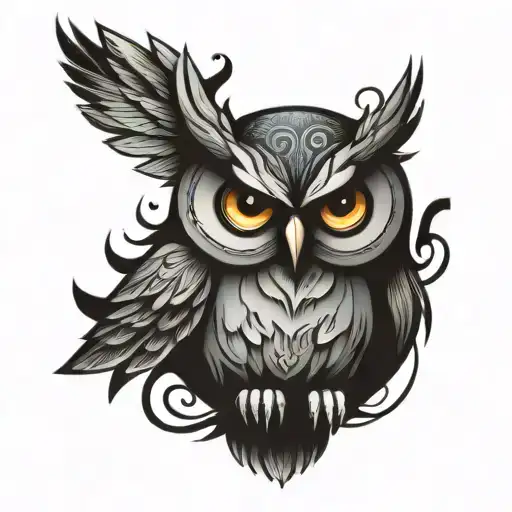 Paper Cartoon Owl